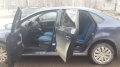 Авточехлы из экокожи в черном + синем цвете