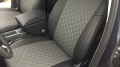Авточехлы из экокожи Ромб в черном + сером цвете