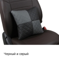 Подушка в салон из экокожи Ромб