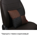 Подушка в салон из экокожи Ромб
