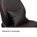 Подушка в салон из экокожи Ромб